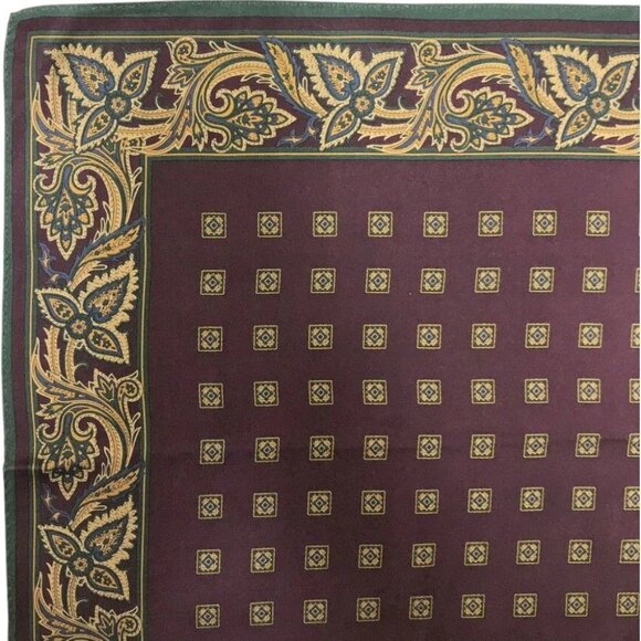 561189BP (S1) Christian Dior Scarf Paisley Multicolor Silk - Picture 6 of 8